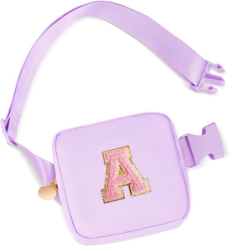 Uygafly Christmas Birthday Gifts for 2 3 4 5 6 7 8 9 10 11 Year Old Girls - Mini Fanny Pack Cute Crossbody Bag Belt Bag Trendy Stuff,Gifts for Girls Teens Kids Daughter Sister Her - Lavender,A - Image 1